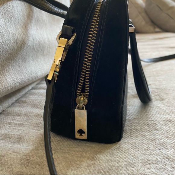 Kate Spade New York Crossbody Bag Black Leather/Suede - Picture 5 of 16